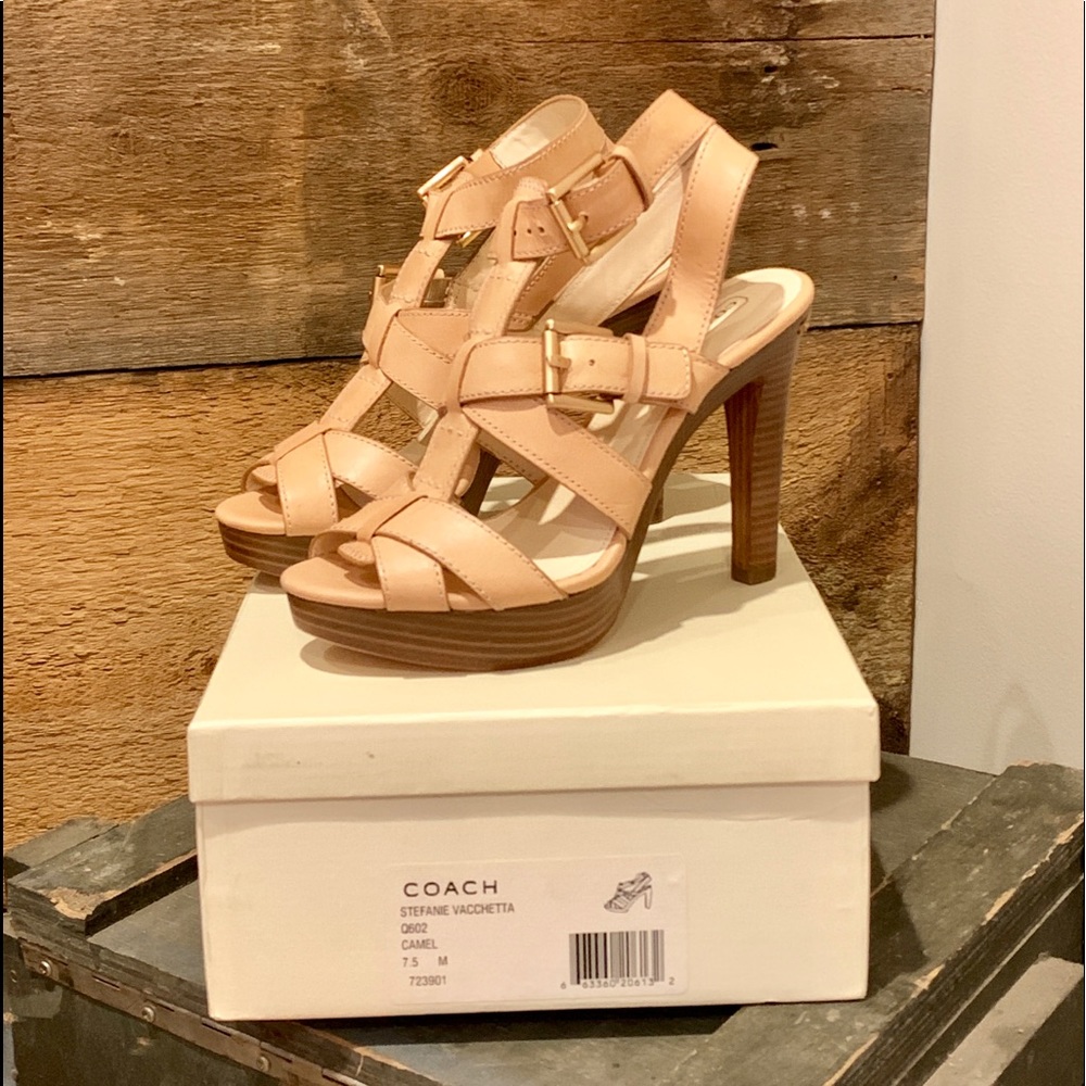 Coach Stephanie Vacchetta Camel 7.5